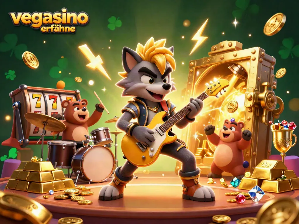 Experience exciting game play with vegasino erfahrungen as colorful rock star characters enhance the casino scene.