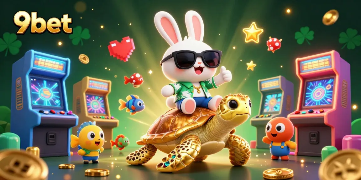 Play lively arcade games at 9bet while enjoying the vibrant atmosphere in a tropical setting.